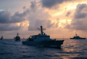 Naval military operation in the Caribbean Sea