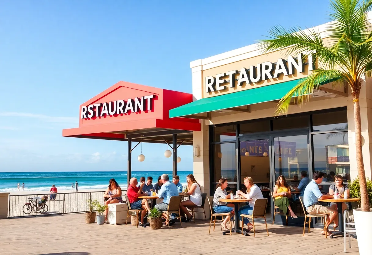 Outdoor view of new restaurants in Neptune Beach