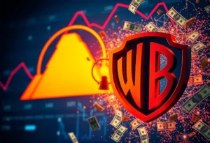Visualization of corporate bidding war between Paramount Skydance and Warner Bros. Discovery