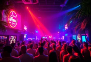 Crowd enjoying DJ EU's performance at an electrifying Miami event.