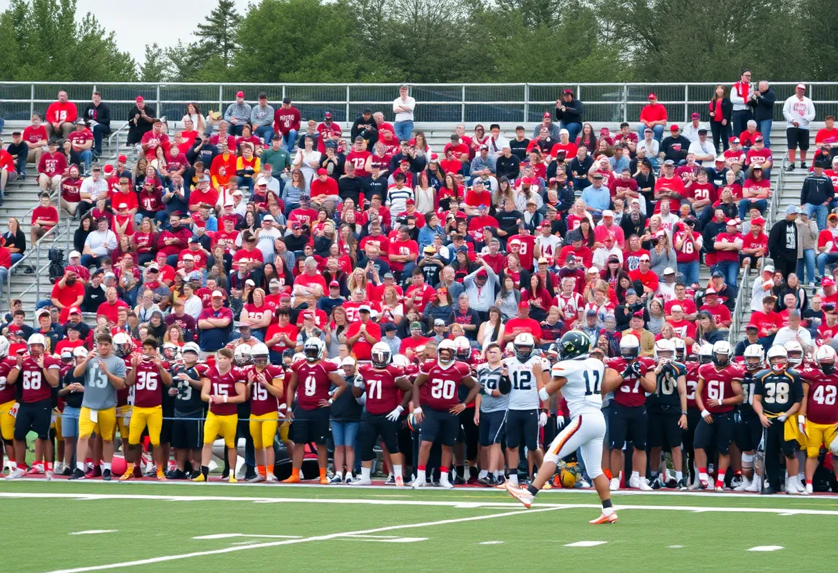 Raines Vikings in a football championship game setting