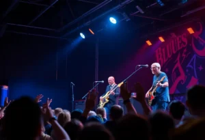 A live performance by Reverend Peyton's Big Damn Band with an engaging crowd.