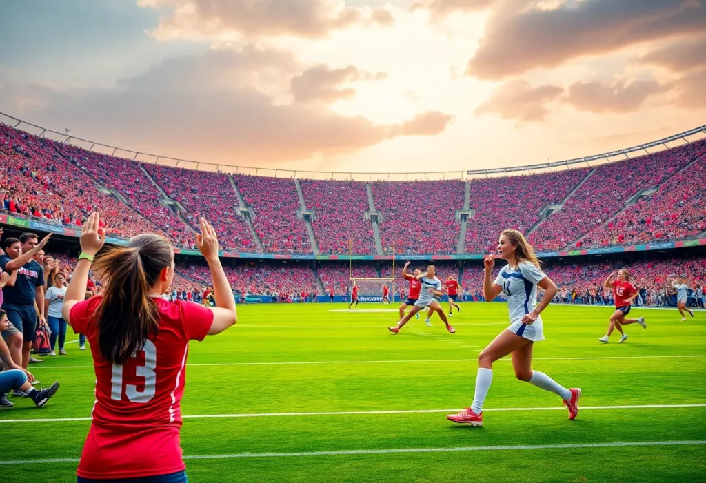 Spain Women's Football Team Celebrating Victory