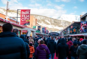 Crowds at the Sundance Film Festival in Park City, Utah