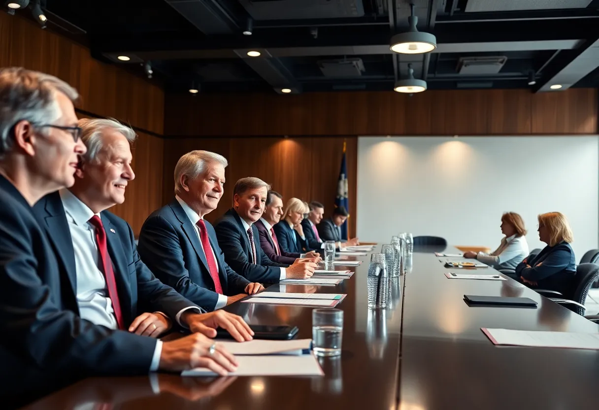 Cabinet meeting with President Trump and advisors