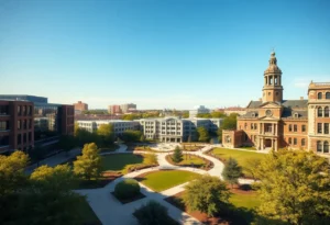 Rendering of the University of Florida's new graduate campus in downtown Jacksonville