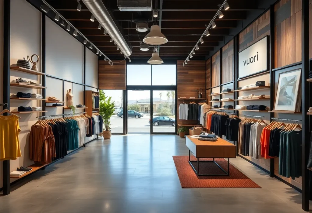 Interior view of Vuori's new activewear store at St. Johns Town Center