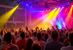 Crowd enjoying the Winter Jam 2026 concert with artists performing on stage.