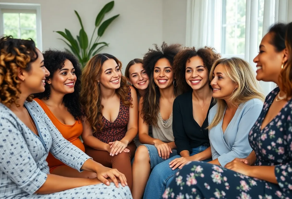Women engaging in a conversation about health and wellness