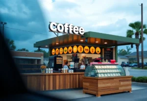 New 7 Brew Coffee drive-thru location at 6730 103rd Street, Jacksonville