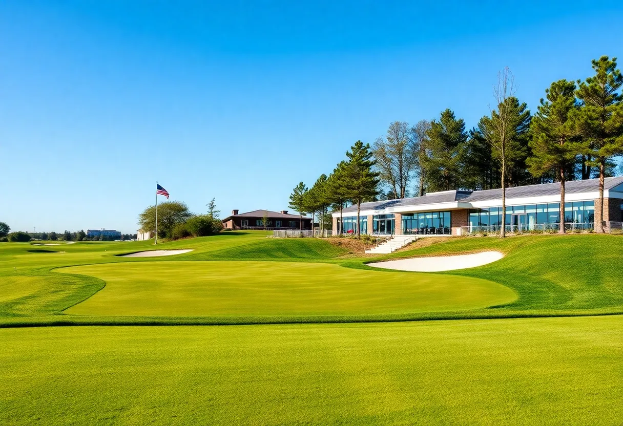 Aerial view of the renovated golf course at Amelia National Golf & Country Club