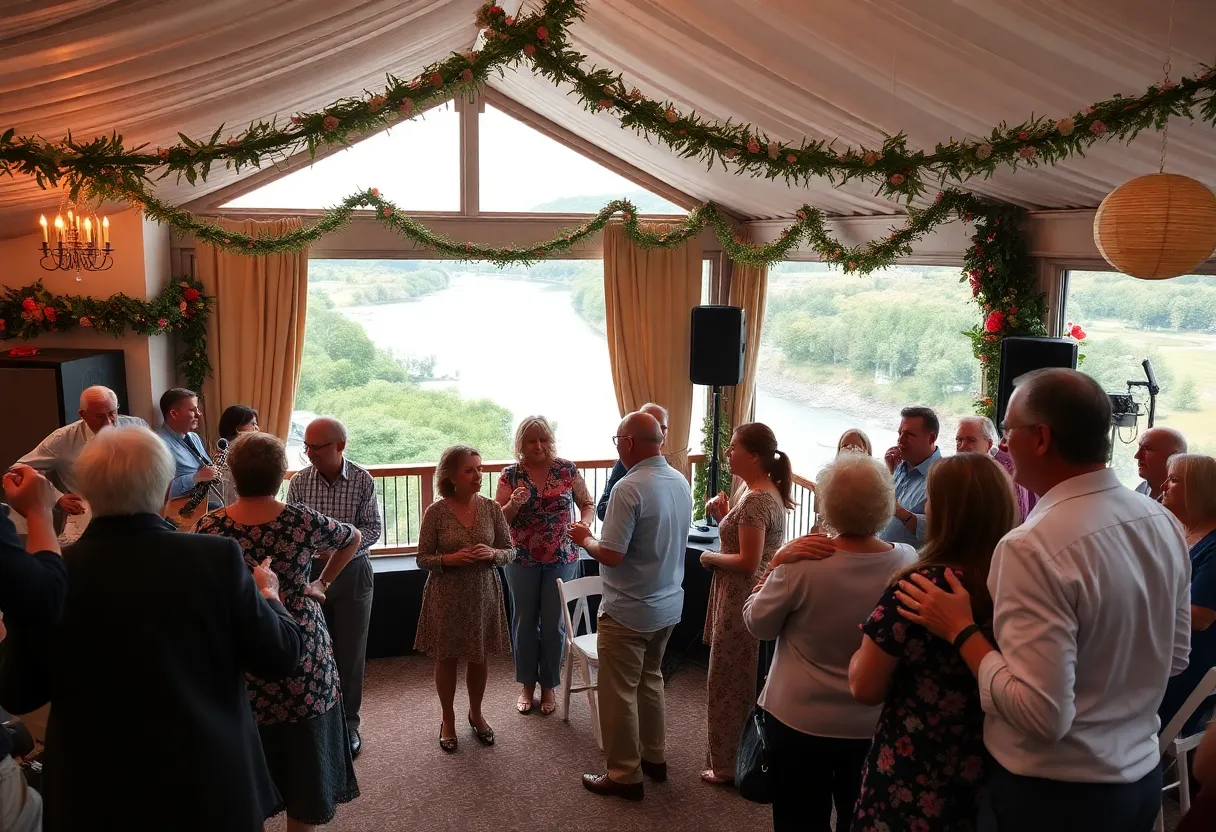 Community members gathered at American Beach 90th anniversary event.