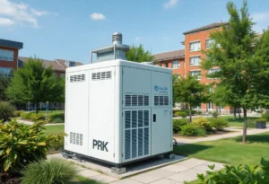 Atmospheric water generator producing drinking water at the University of North Florida