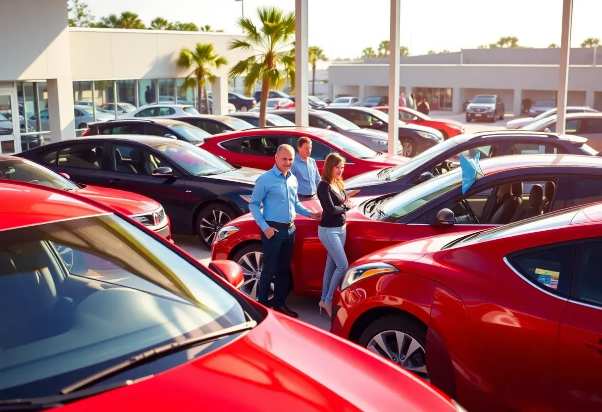 Exterior view of Autoland Jacksonville used car dealership