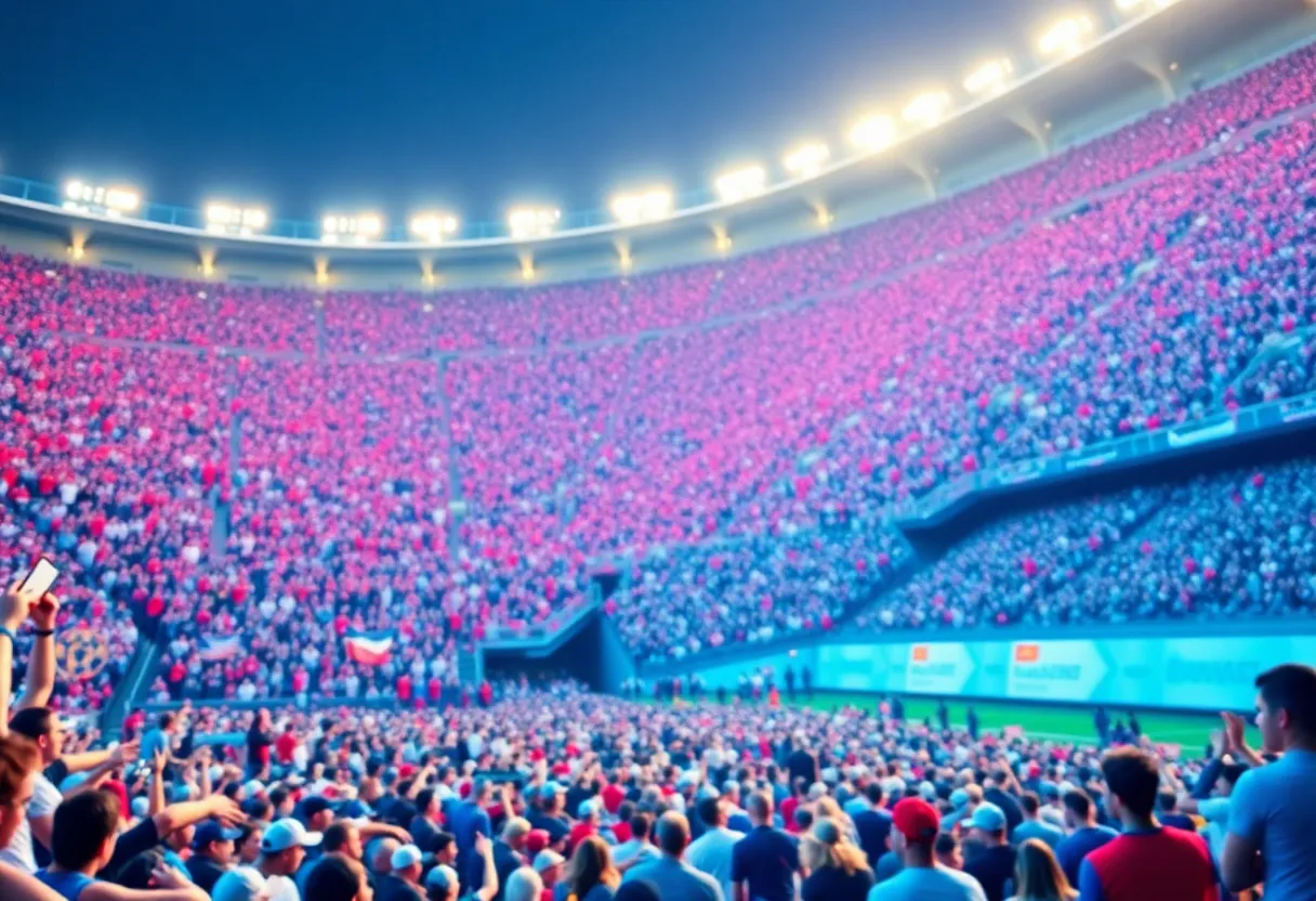 Buffalo Bills and Jaguars playoff game scene