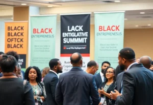 Networking event at the Black Chamber Day Legislative Summit in Tallahassee.