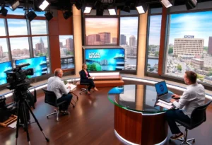 News4JAX studio celebrating Brianna Andrews' departure