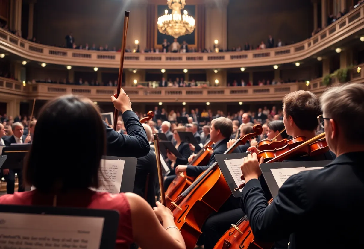 Musicians performing Bruckner's Symphony No. 8