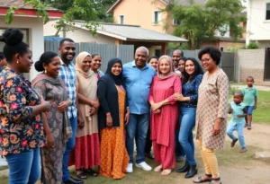 Community members supporting each other in Jacksonville.