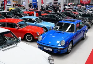 Cars displayed at the Detroit Auto Show 2026