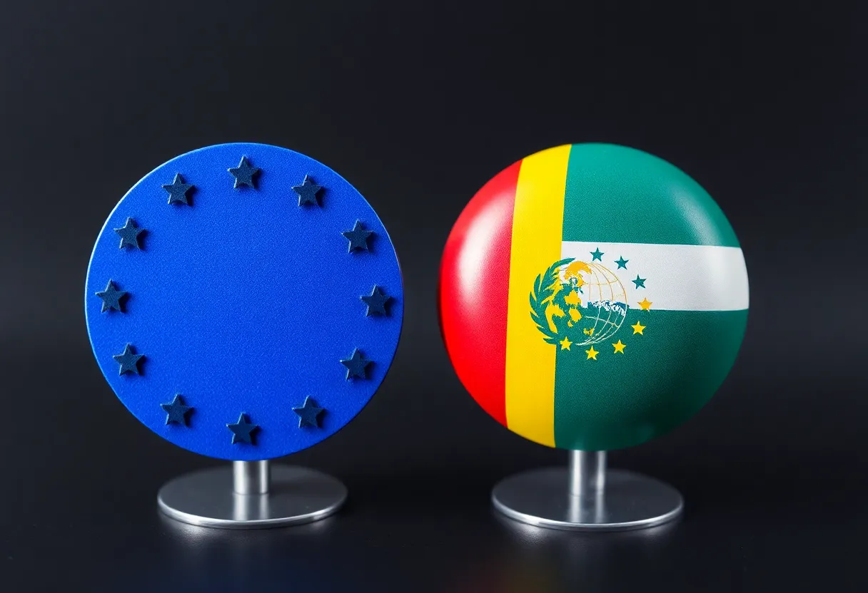 Visual representation of EU Mercosur free trade agreement