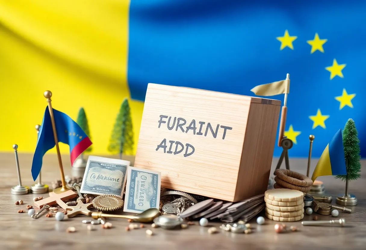Illustration of EU financial aid to Ukraine
