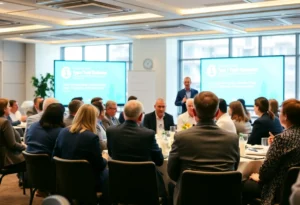 Leaders at the Executive Leaders Corporate Impact Breakfast discussing type 1 diabetes research