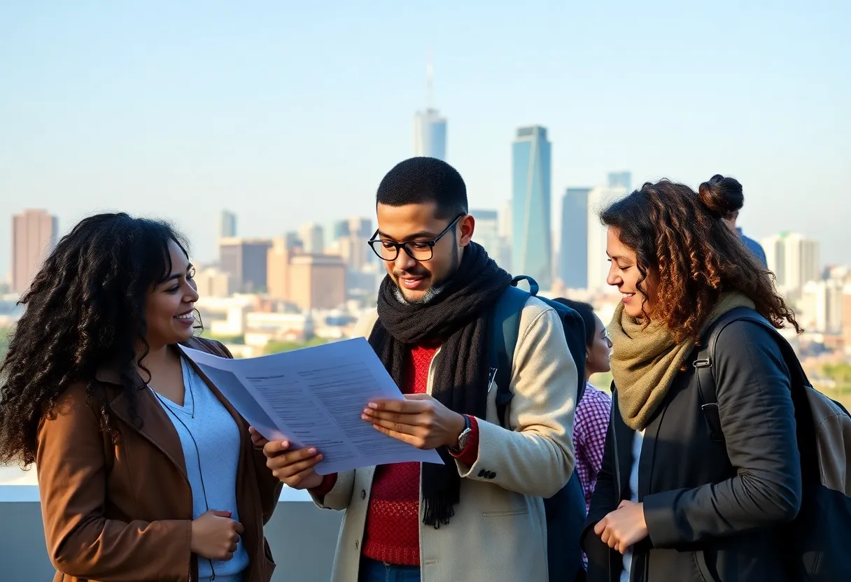 People reviewing health insurance options