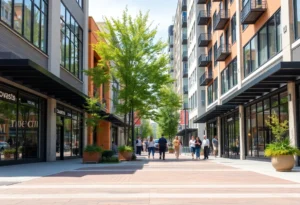 Vibrant retail corridor in Downtown Jacksonville