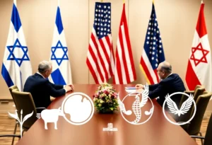 U.S. and Israeli diplomats discussing Gaza ceasefire negotiations
