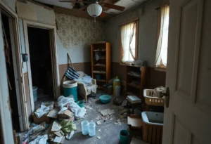 A chaotic and unsanitary home environment in Palm Coast, Florida.