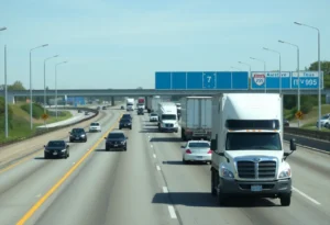 Traffic on I-95 northbound after reopening lanes