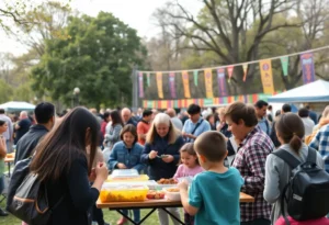 Community members enjoying various activities at a Jacksonville event