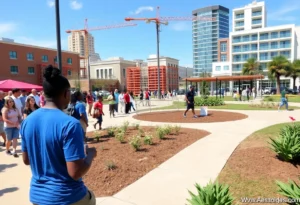 Community engagement in Jacksonville with parks and people active in beautification efforts