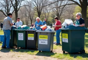 Residents participating in Jacksonville's hazardous waste collection event