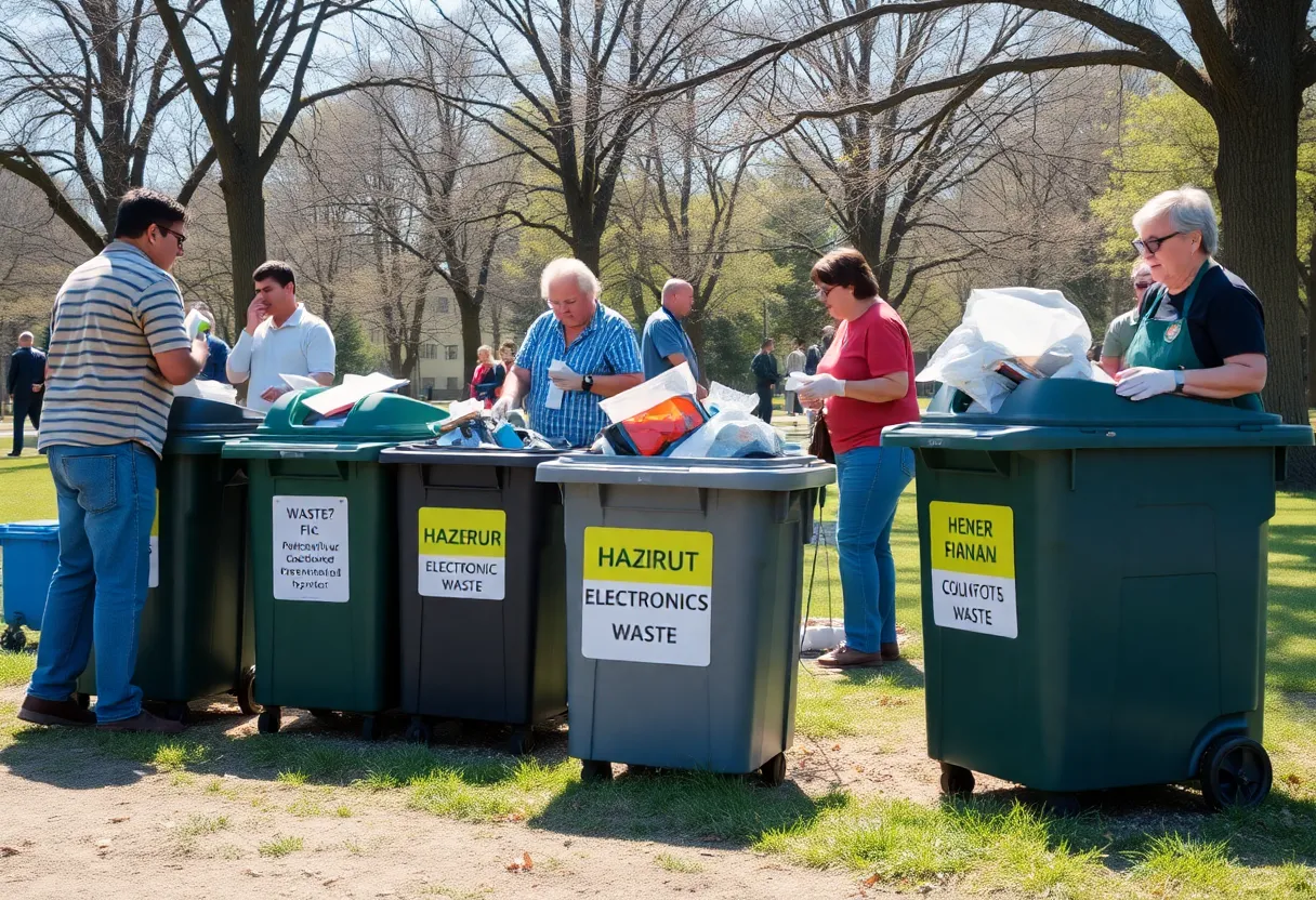 Residents participating in Jacksonville's hazardous waste collection event