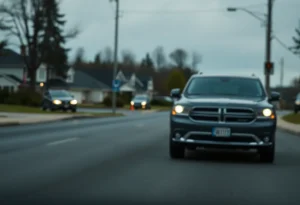Scene of a hit-and-run incident on Vernon Road in Jacksonville
