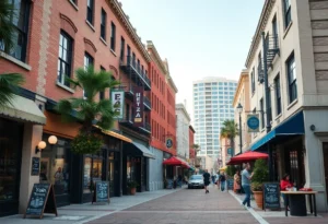 A view of Jacksonville showcasing local businesses and entrepreneurs.