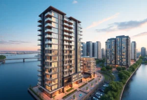 Rendering of new residential tower in Jacksonville