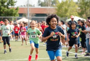 Community event supporting Special Olympics athletes