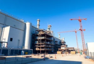 Construction site of Johnson & Johnson Vision Care's expansion in Jacksonville