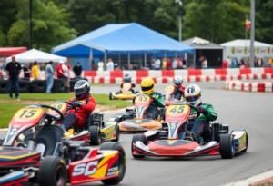 Local kart racing event at the North Florida Kart Club