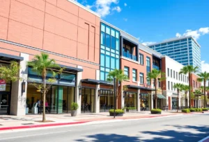 Conceptual image of the lighthouse garage redevelopment project in Jacksonville, Florida.