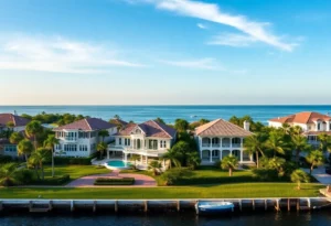 Scenic view of luxury homes in Jacksonville, Florida