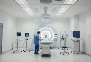 Exterior view of Mayo Clinic Jacksonville's new oncology facility for carbon ion therapy