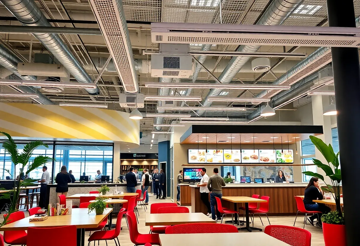 Newly expanded office of a fast food company in Miami