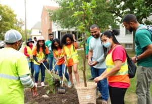 Volunteers participating in MLK Day of Service activities in Jacksonville