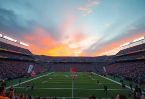 Fans cheering at the NFL Conference Championship game