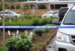 Damaged plant nursery in West Bank after armed attack