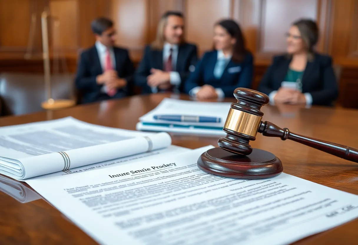 Courtroom scene related to Pacific Life lawsuit